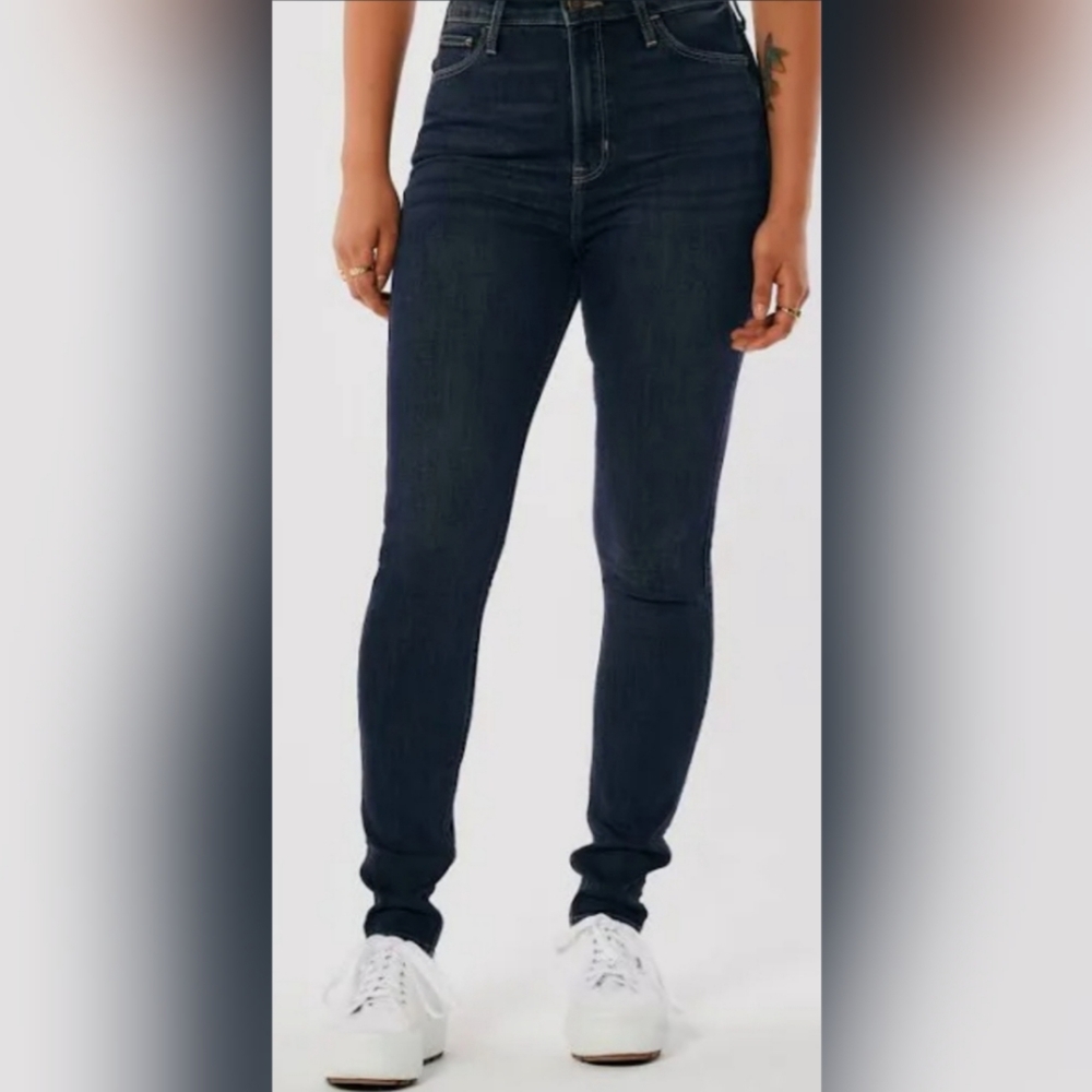 Hollister super high rise skinny jeans